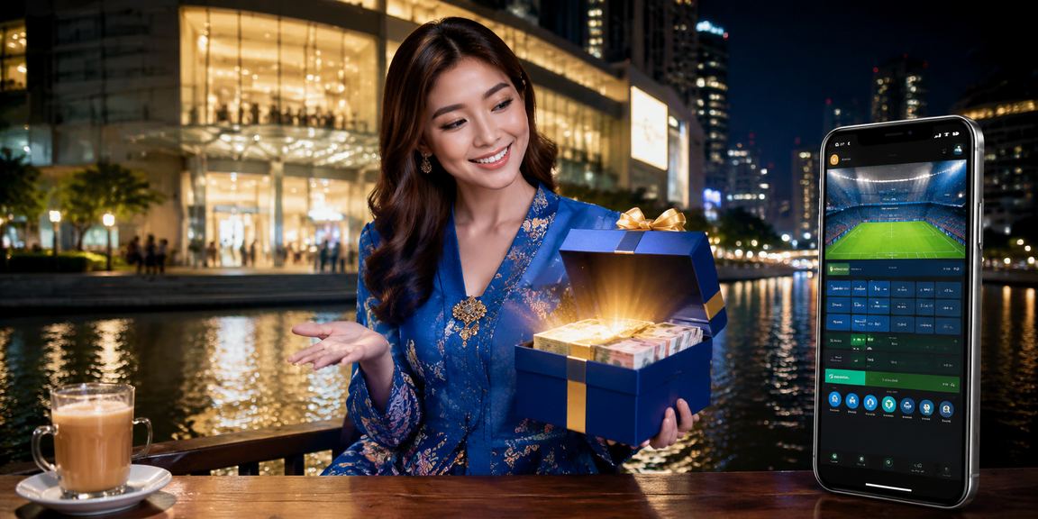 Malaysian female user accessing magnumslot online casino